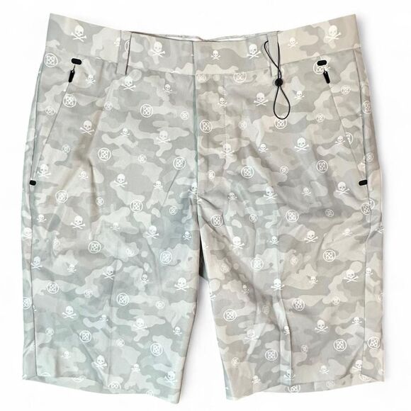 G/FORE | Shorts | Nwot Gfore Mens Maverick Golf Shorts Camo Skull 3 ...